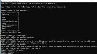 Database Ko Delete Karna || How to Delete & Drop a Database in Mysql Server Drop Databases in mysql