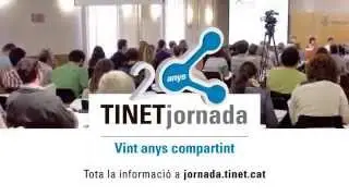 Anunci TINETjornada 2015: Vint anys compartint