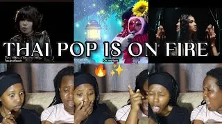 African Sisters React to JUNENOM, THE MASK SINGER, Flower.far & DREAMGALS 🔥 | Thai Pop Reaction