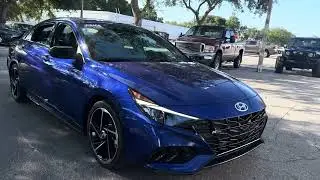 2023 Hyundai Elantra N Line Sedan Blue
