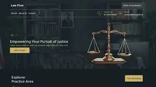 Law Firm Website in React.js and Tailwind CSS