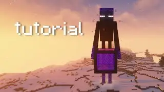 Minecraft Tutorial | Building an Enderman Statue with Portal