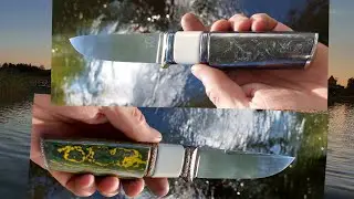 Плиоцен 3 и 4, чёрный под заказ, второй для выставки клинок. Сталь М398.