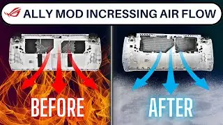 How a simple Mod to ROG ALLY's back cover changed temps forever!