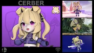 CERBER (VTuber) - Super Smash Bros. Ultimate Skin Mod Gameplay