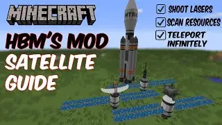 How to Use Satellite's in Minecraft | HBM's Mod SATELLITE GUIDE |  XENIUM Resonator Satellite