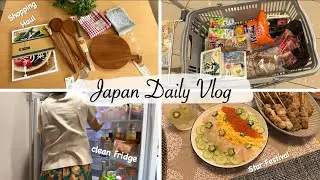 my productivity days | buy wooden utensils, clean fridge and make Star Festival dinner