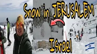 Snow in Jerusalem israel 2021❄️❄️❄️