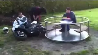 Ferris Wheel Motorcycle FAIL