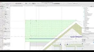 align surface with multi-plane roof