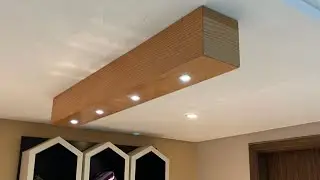 wood beam ceiling light