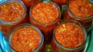 Готовим Сразу Двойную Порцию 🍅 АДЖИКА 🌶 Самый Вкусный Рецепт!