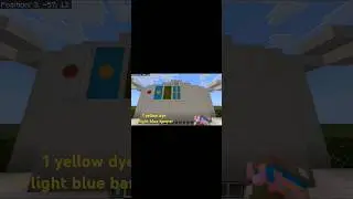 How to make the Sweden 🇸🇪 flag in Minecraft #minecraft #flag #shorts | Remastered Series