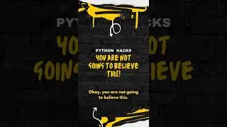 Python hacks that you should have to know | Pangram logic in python | One - Liner code 
