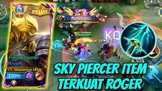 ITEM TERKUAT ROGER MASIH SKY PIERCER‼️BEST BUILD ROGER 2024 | ROTASI HYPER ROGER 2024 | MLBB