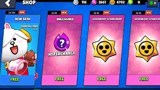 FANGIRL CONY COLLETTE🔥😱 IS HERE LEGENDARY NEW GIFTS🎁😲 BRAWL STARS UPDATE😱😲!!!