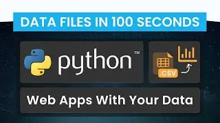 Anvil's Data Files In 100 Seconds: Build Better Python Web Apps With Your Data
