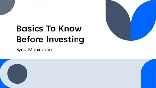 Basics To Know Before Investing | IIBM Institute