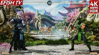 Quan Chi & Janet Cage vs UMK3 Reptile & Khameleon (Hardest AI) - Mortal Kombat 1