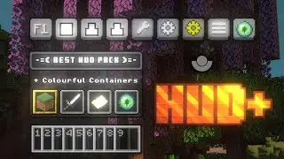 Best HUD Pack with F1 and F5 buttons || HUD+v3 for MCPE 1.21+ || FUNDAM