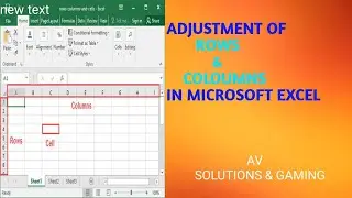 How To Adjust Row Height And Columns Width In Microsoft Excel