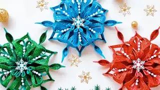 ❄️Snowflake DIY ❄️Christmas Decoration Ideas 🌲Crafts 🎄 Christmas Ornaments