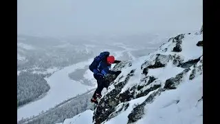 Полярный Урал. Клип нашего похода в январе (лес,лыжи,снег ,гора)