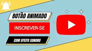 CHROMA KEY: Modelo de Botão animado de Like, inscreva-se, e sininho de notificação [COM SOM]