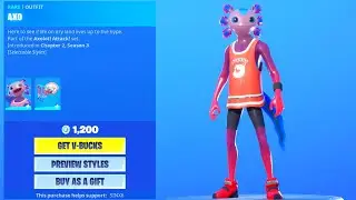 *NEW* BASKETBALL FISH Skin AXO..! (Item Shop) Fortnite Battle Royale