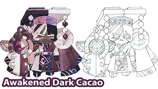 How to draw Awakened Dark Cacao (Dragon Lord) | Cookie Run Kingdom