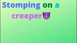 Bob the doge stomps on creeper from Minecraft (Funny)