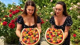 The Fruitiest Watermelon of the Summer! Baked Salmon with a Unique Dessert