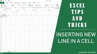 Excel Tips And Tricks : Insert new line in a Cell