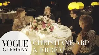 Private Dinner: Christiane Arp trifft Designer Erdem I VOGUE loves mytheresa.com