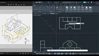 طريقة رسم المساقط باستخدام الاوتوكاد | AutoCAD
