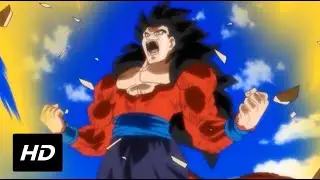 Gohan transforms into SSJ4 to defeat Super 18 and 17. Dragon Ball GT