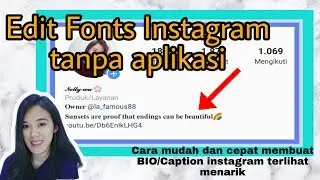 Tutorial Cara mengganti Font di Instagram tanpa Aplikasi