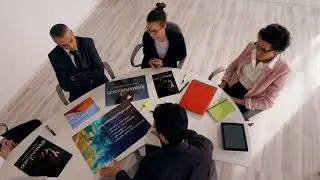 Corporate company business meeting video logo animation advertisement/commercial
