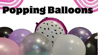 Popping Balloons Asmr | Fun Happy Birthday Balloon Compilation #Asmr #Satisfying #sounds #popping
