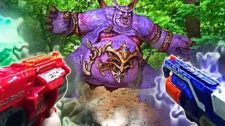Nerf war zombie apocalypse #2 Нерф война Атака зомби! Убили главаря! Nerf Show