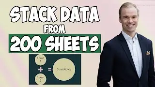 Excel - Data from 200 sheets into 1 sheet, in seconds