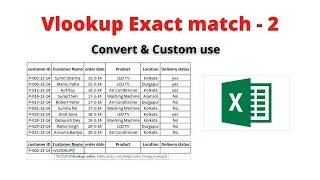 V lookup exact Match 2 || Convert Measurements || Custom use (format cells)  || AR Official.