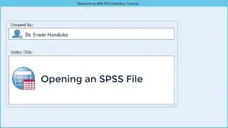 Opening an SPSS data file