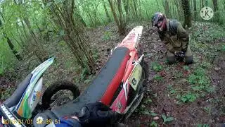 Эндуро на Honda crm 250 и первый выезд юного падавана)