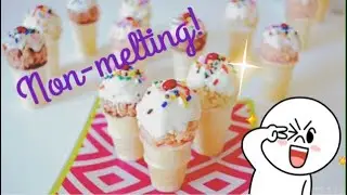How to make non-melting icecream.