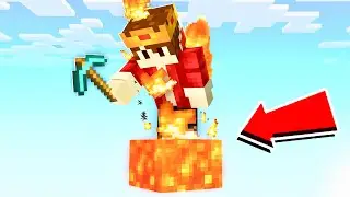 STUCK On a One LAVA Block in Minecraft! (Tagalog)