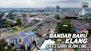 LRT3 Bandar Baru Klang - Shah Alam Line Station 17 (4k Video)