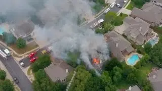 Burning House Captured on Drone - DJI Mavic Pro Home Fire