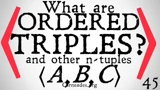 What are Ordered Triples? ⟨a,b,c⟩  (Set Theory)