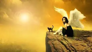 Fallen Angel & Black Cat feat. Deepika Padukone [Adobe Photoshop CS6] Photo Manipulation